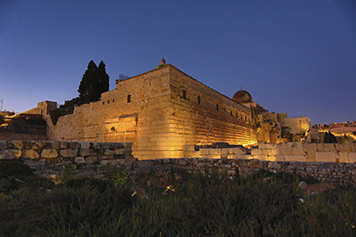 Jerusalén llena de luz las paredes del Monte del Tempo 